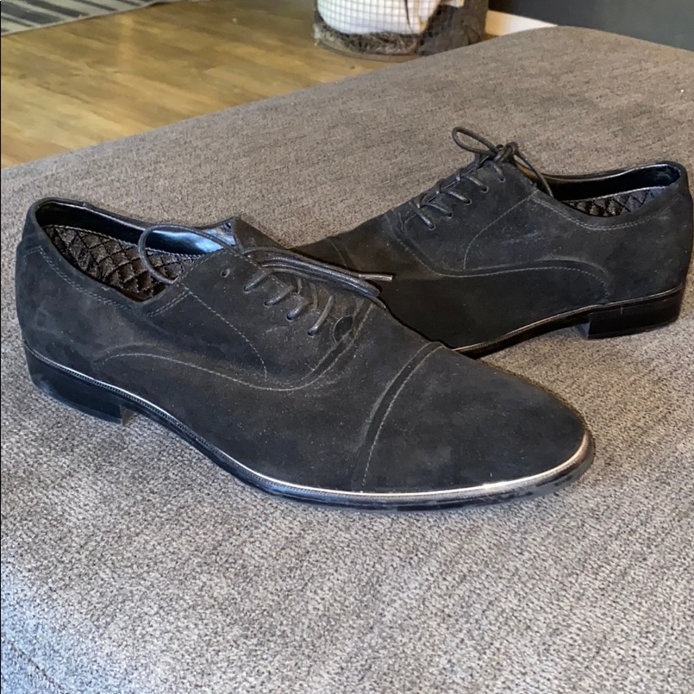 Also Black Suede Dress Shoes